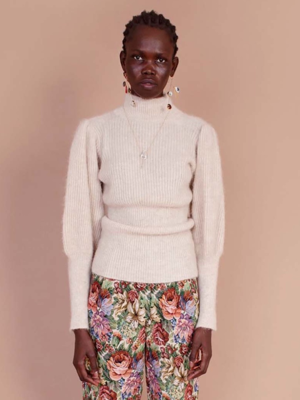 Meadows Neroli Knit Sweater in Cream NWT